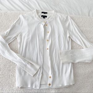 JCrew White Cardigan